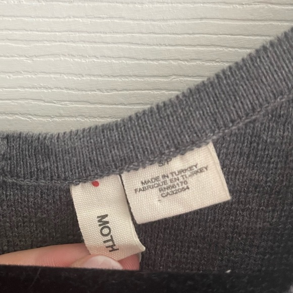 Anthropologie - Moth Grey Shirt - Picture 3 of 3